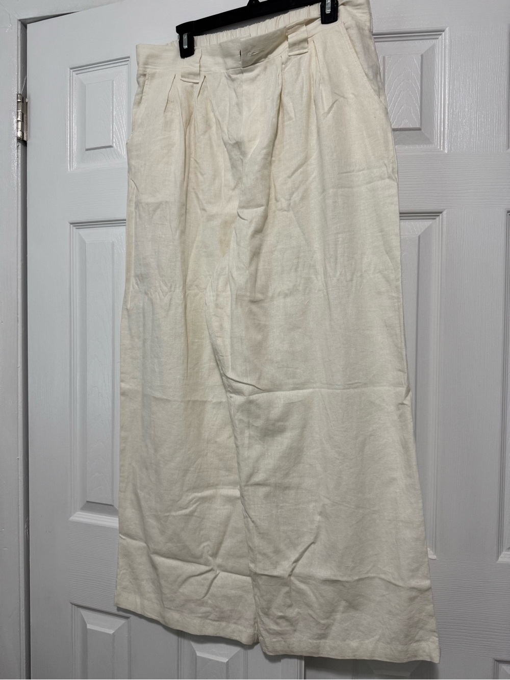 wild‎ fable Cream Linen Blend Wide-Leg Pants